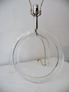 Herb Ritts Lucite "Pretzel" Astrolite Los Angeles Table Lamp