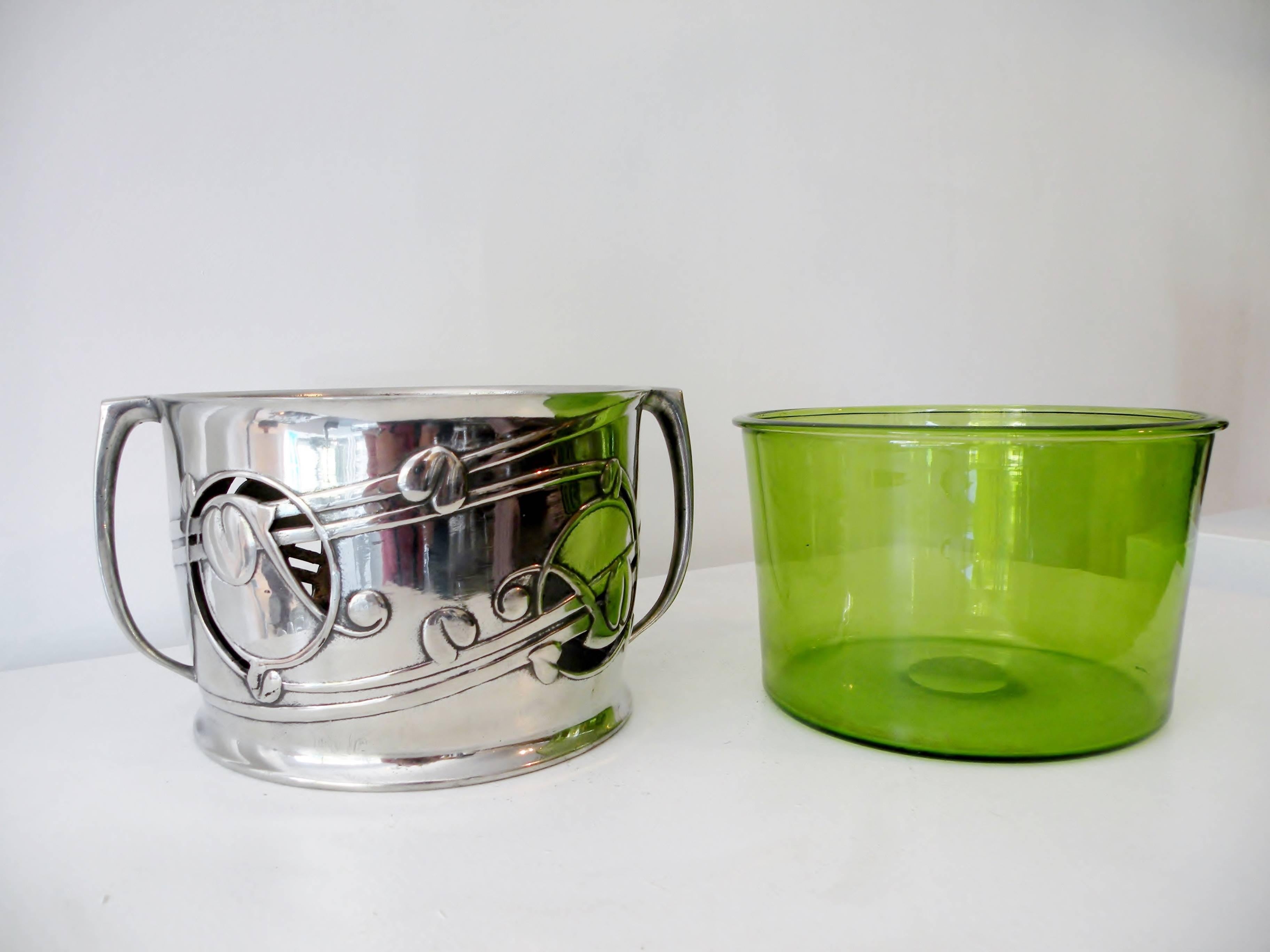 Archibald Knox Liberty & Co. Art Nouveau Tudric Wine Chiller Bowl Celtic Revival 1