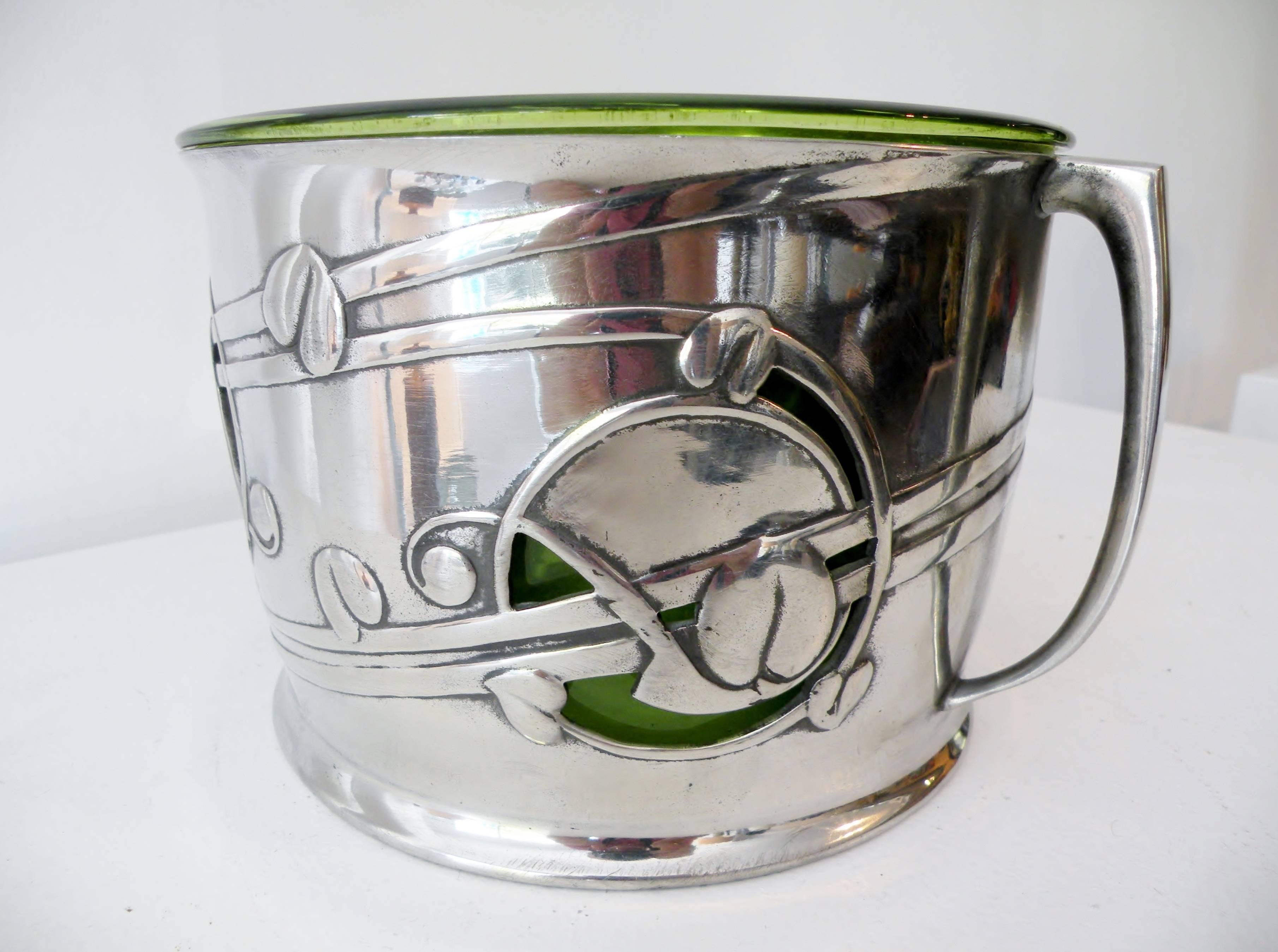 Great Britain (UK) Archibald Knox Liberty & Co. Art Nouveau Tudric Wine Chiller Bowl Celtic Revival