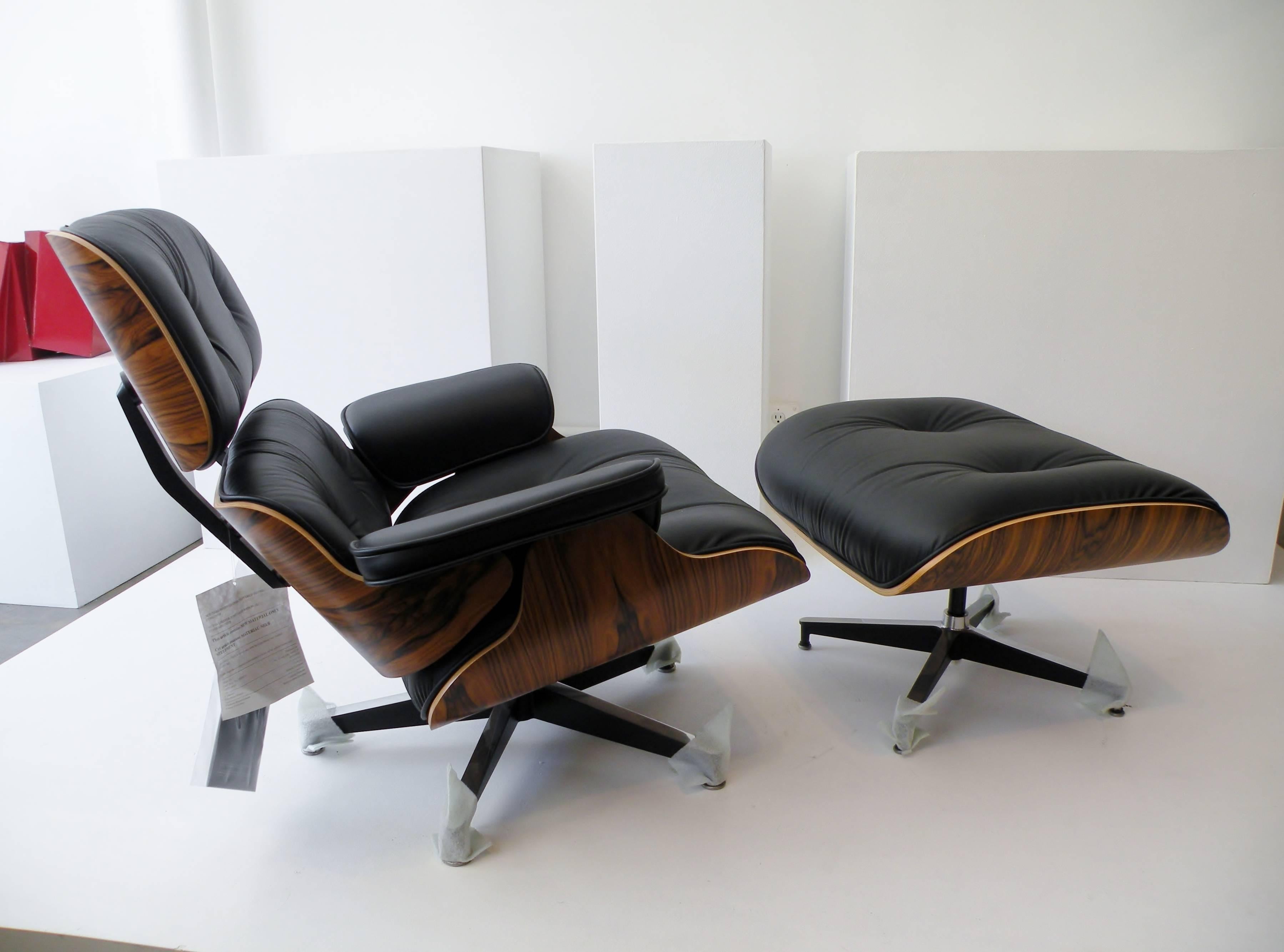 Charles & Ray Eames Herman Miller 670 671 Lounge Chair and Ottoman In Excellent Condition In Denver, CO