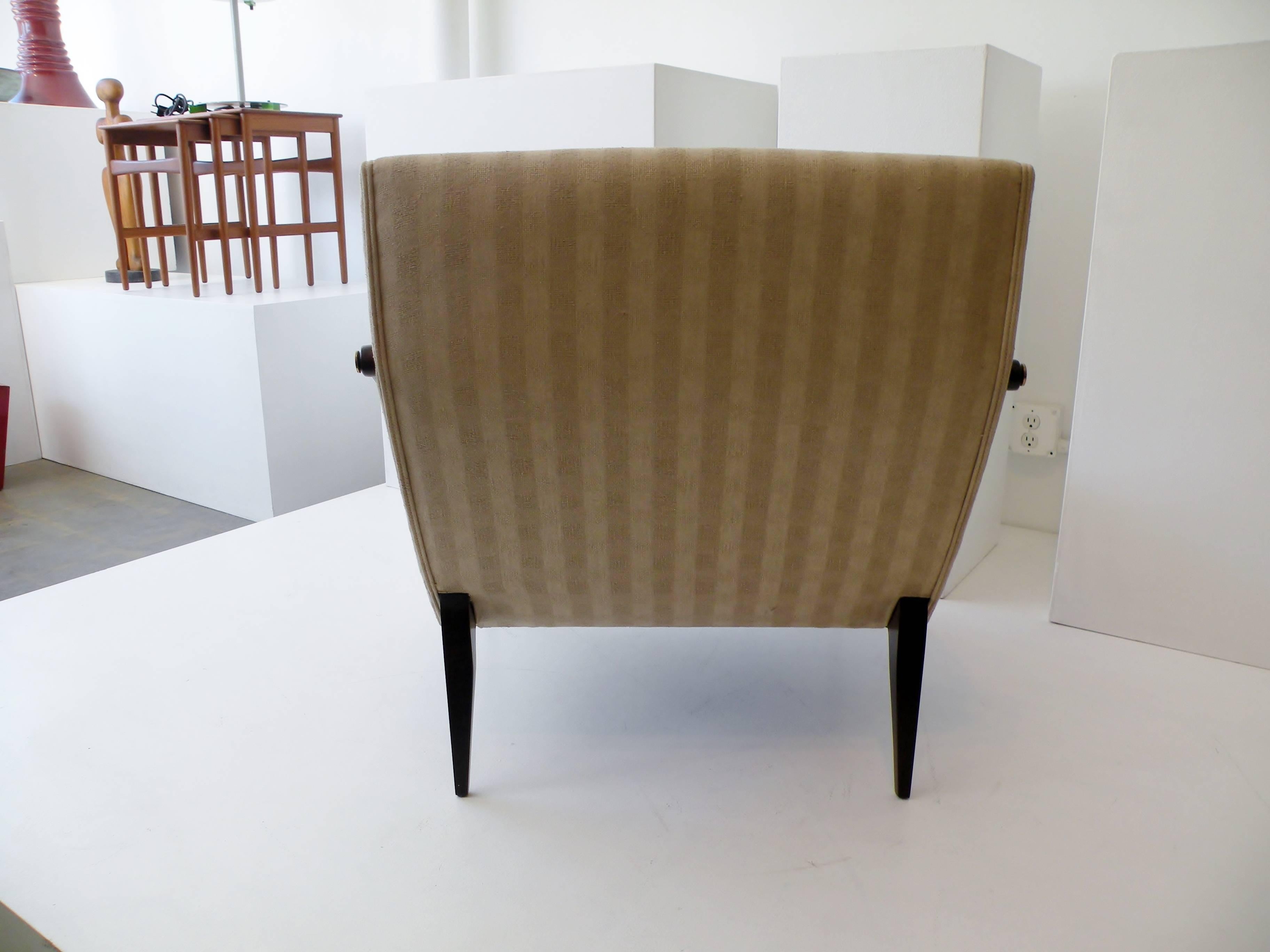 1950s Gio Ponti Style Cantilevered Lounge Chair Made by Singer & Sons 1