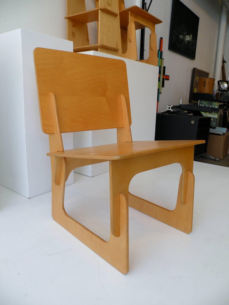 Post War Knockdown Furniture Co Plywood Lounge Chair For Sale at