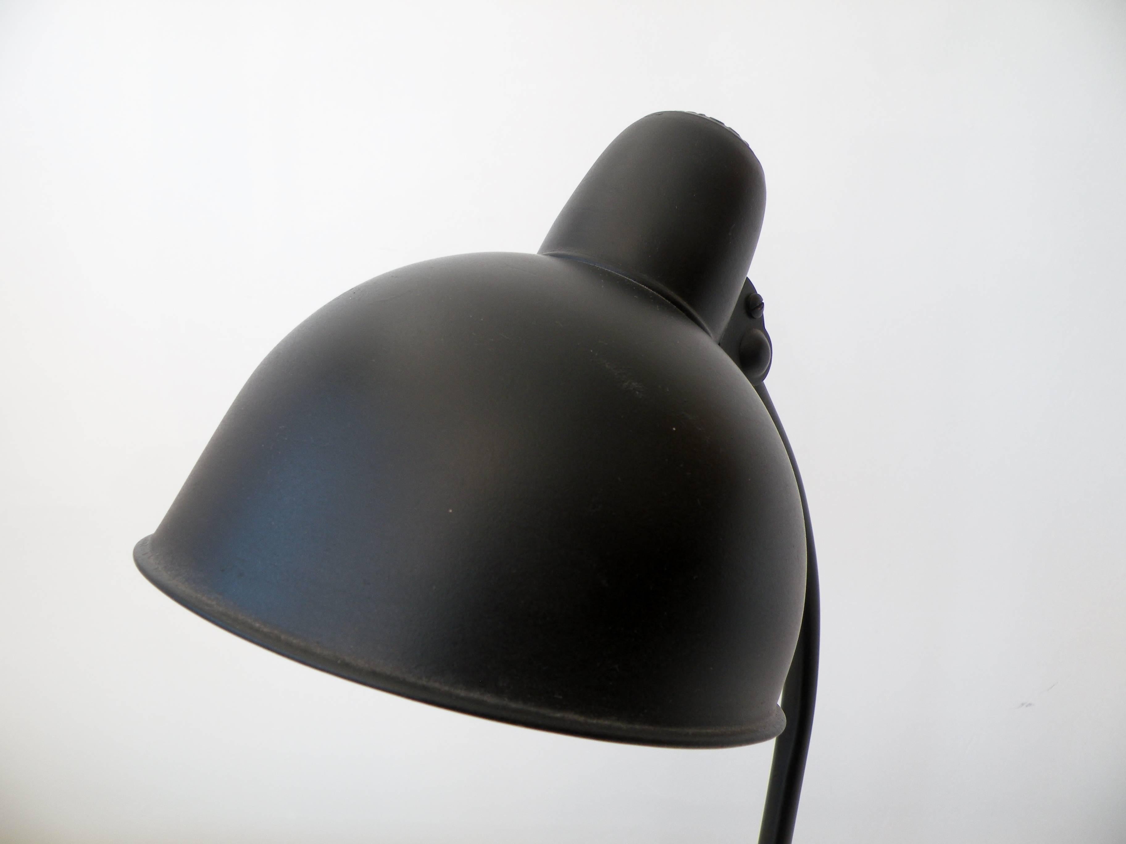 Mid-20th Century Christian Dell Bauhaus Desk Lamp for Kaiser Dell, Germany For Sale