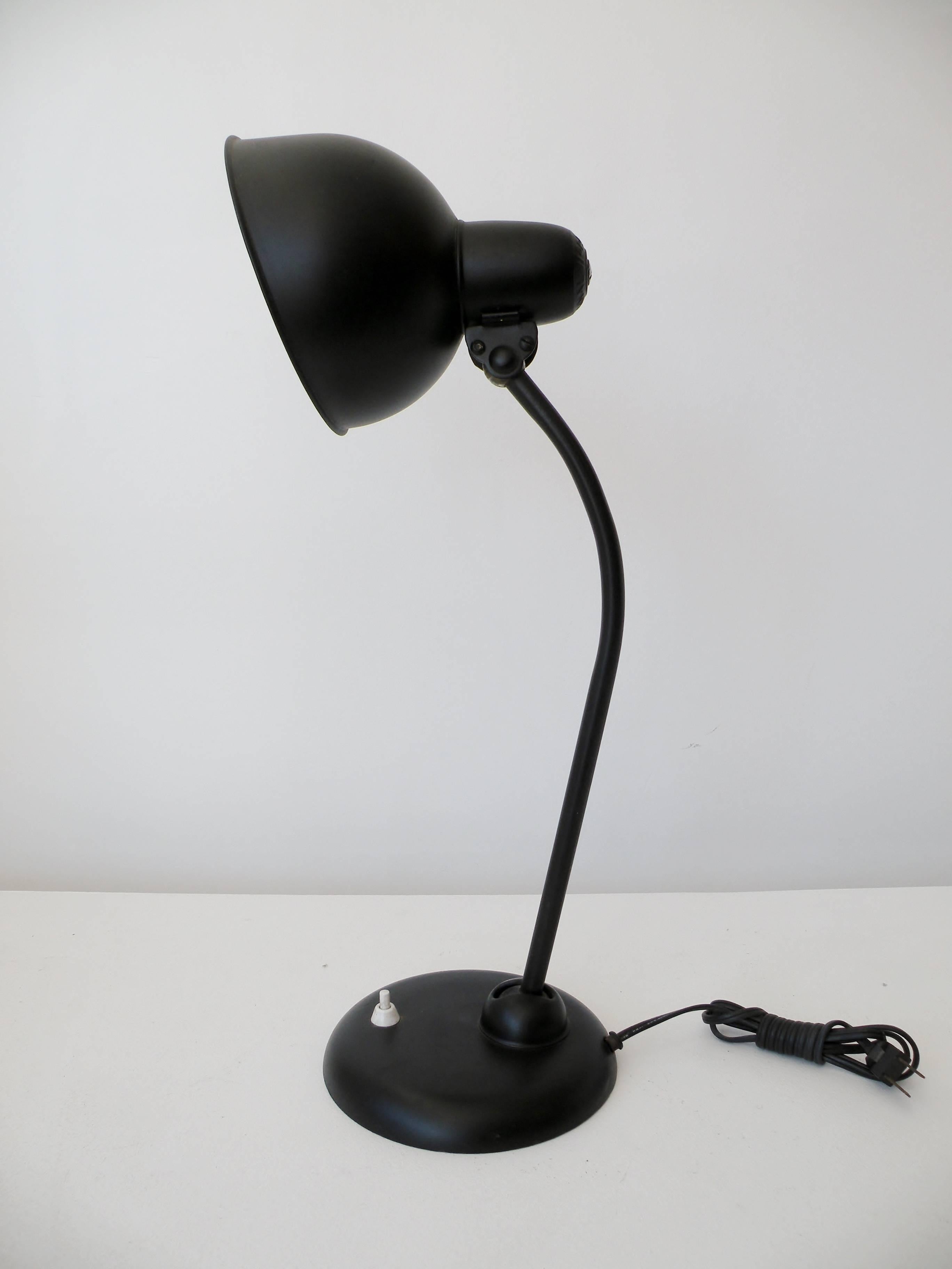 Art Deco Christian Dell Bauhaus Desk Lamp for Kaiser Dell, Germany For Sale