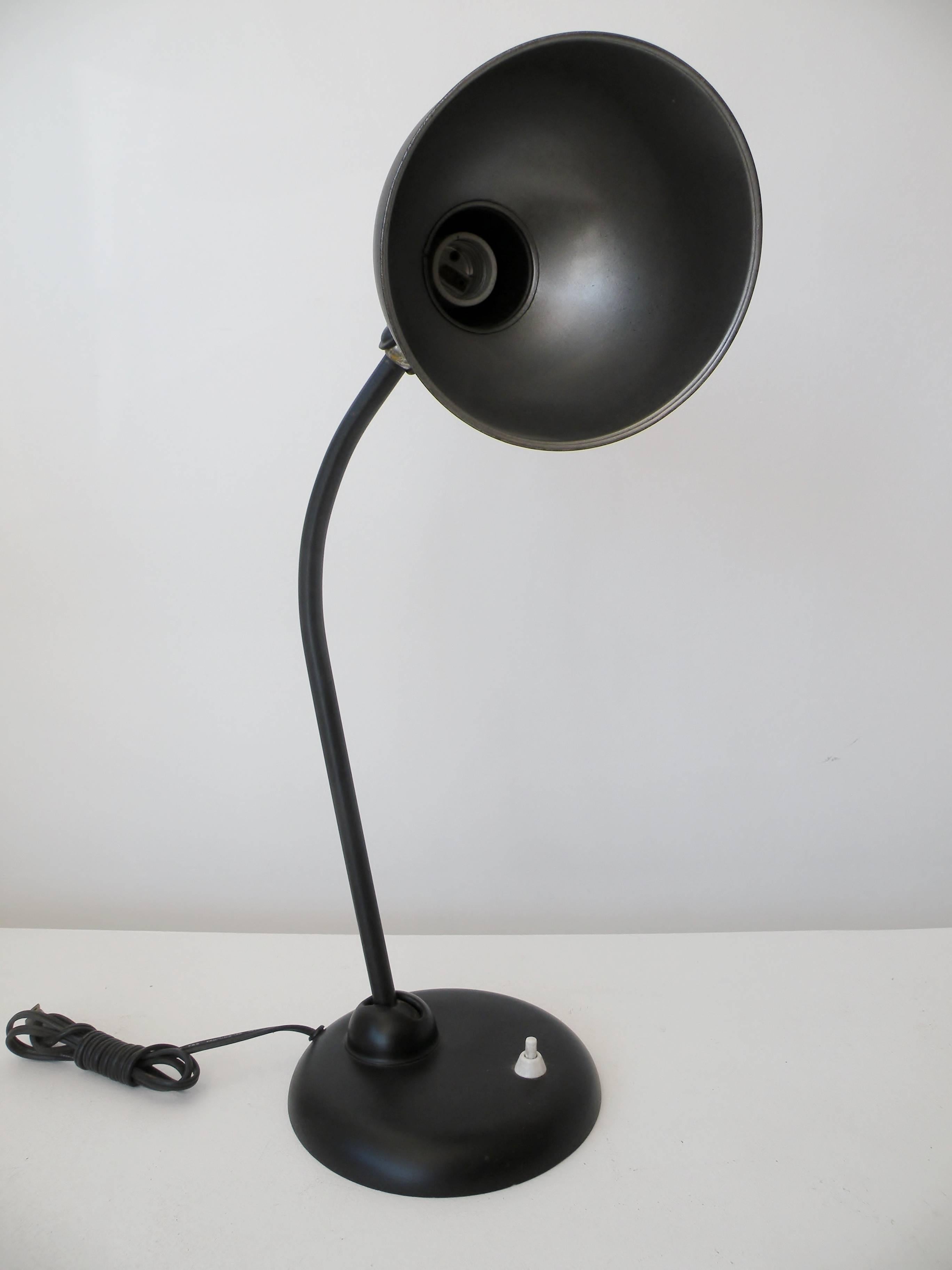 Painted Christian Dell Bauhaus Desk Lamp for Kaiser Dell, Germany For Sale