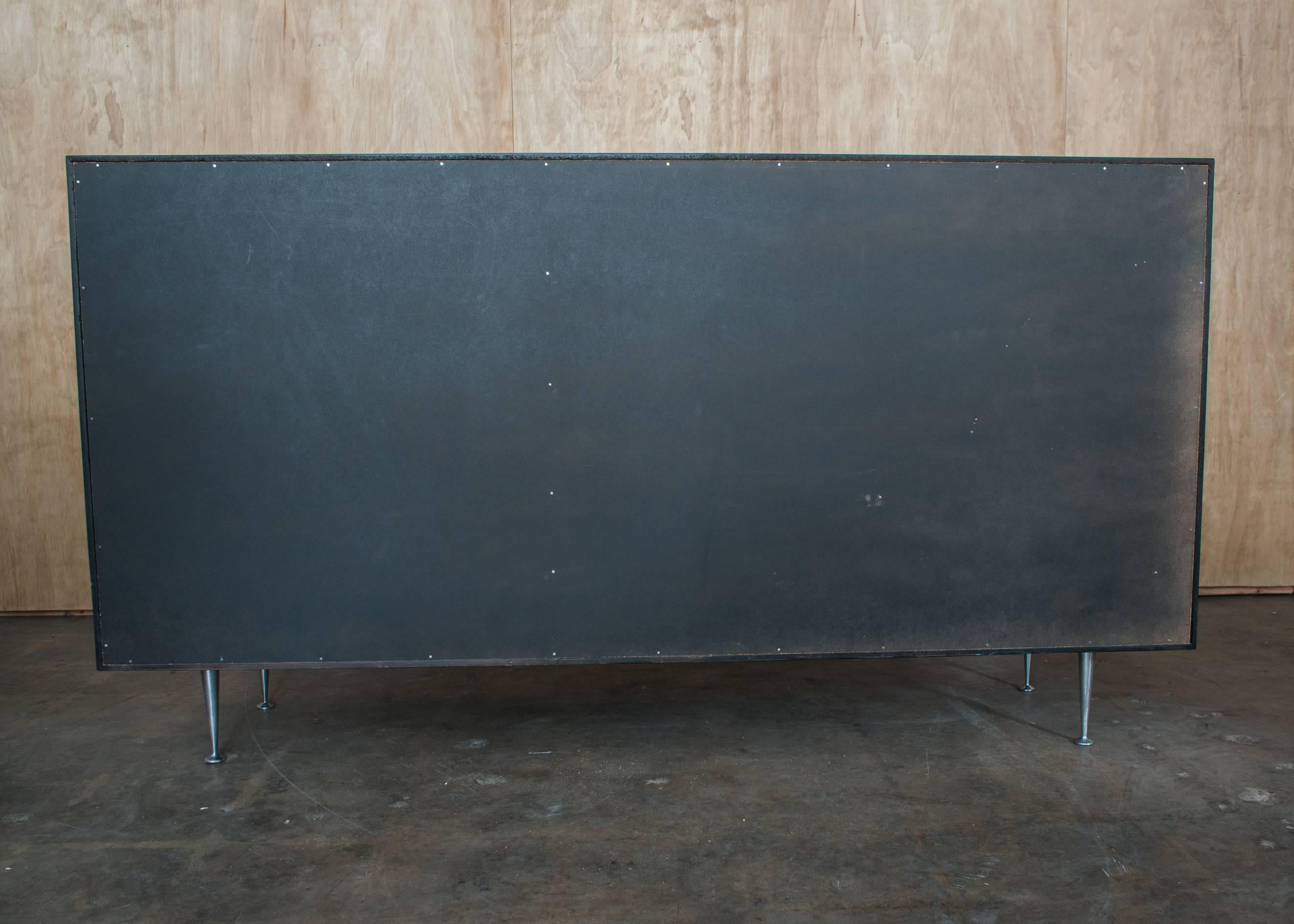 American George Nelson & Assoc. Herman Miller Rosewood Thin Edge Series Credenza Dry Bar For Sale