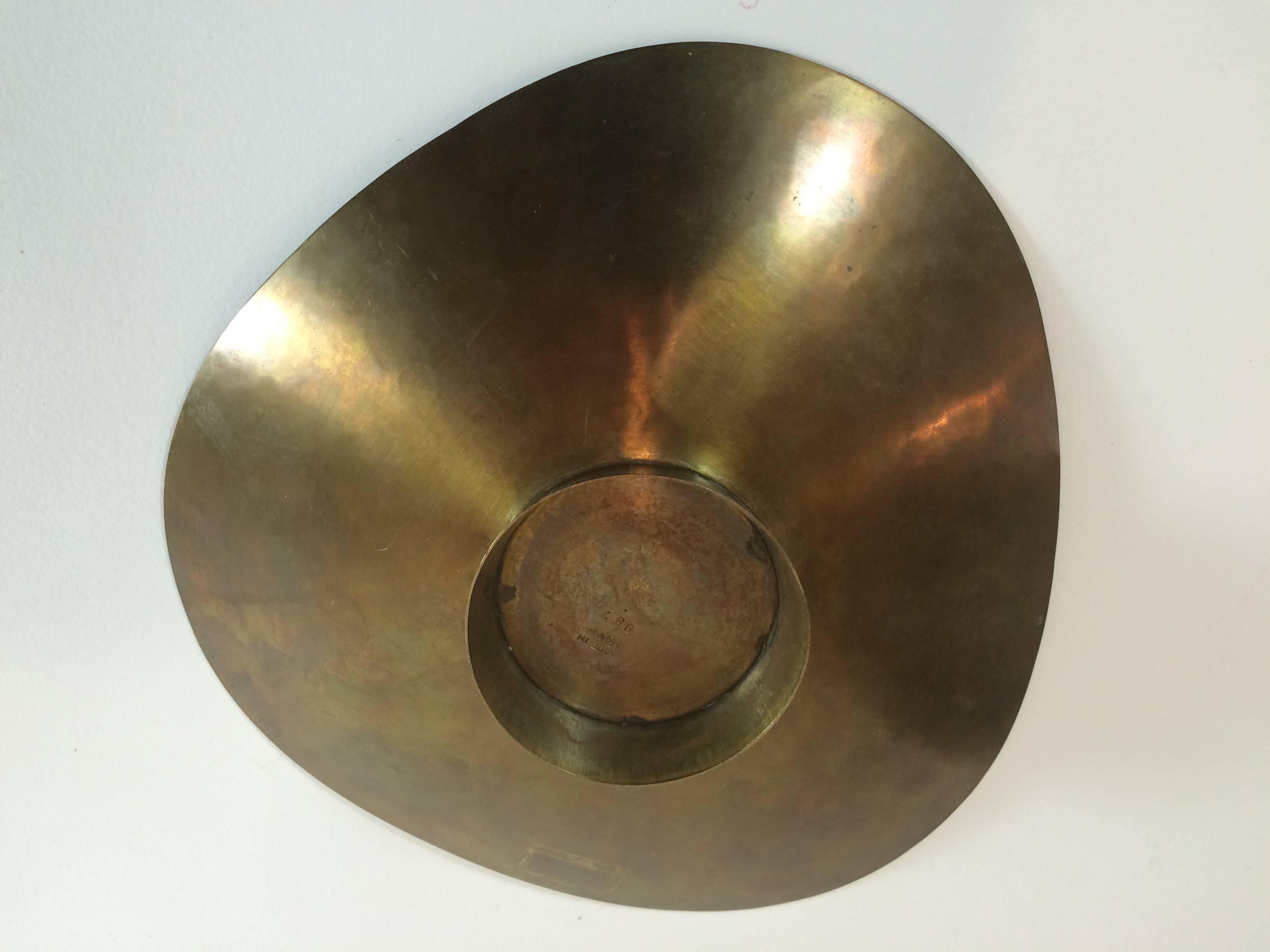 German Hayno Focken Brass Dish 