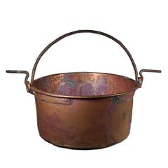 Early 19th Century Handmade Copper Caldron