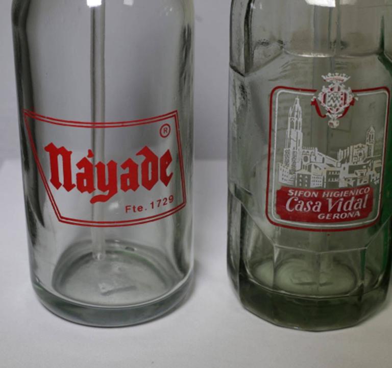 MidCentury Spanish Seltzer Bottles, circa 1960s For Sale at 1stdibs