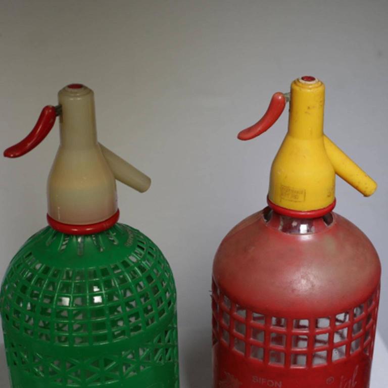 MidCentury Spanish Seltzer Bottles, circa 1960s For Sale at 1stdibs
