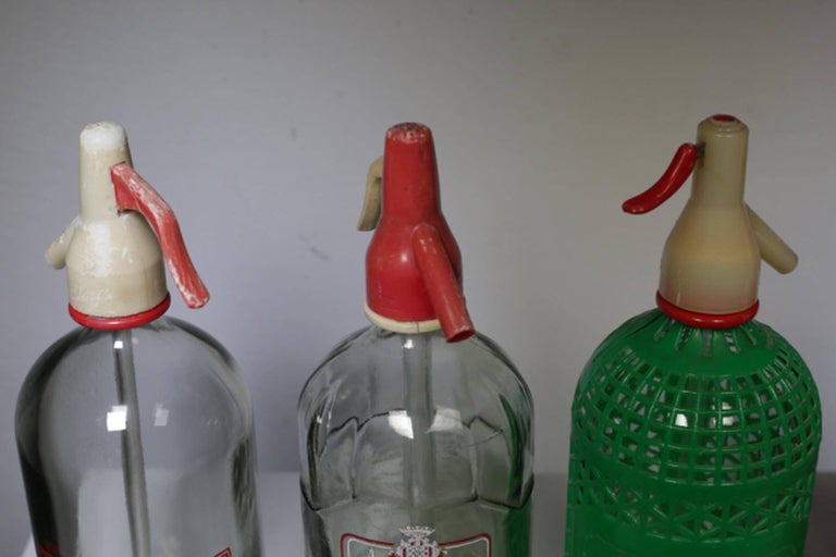 MidCentury Spanish Seltzer Bottles, circa 1960s For Sale at 1stDibs