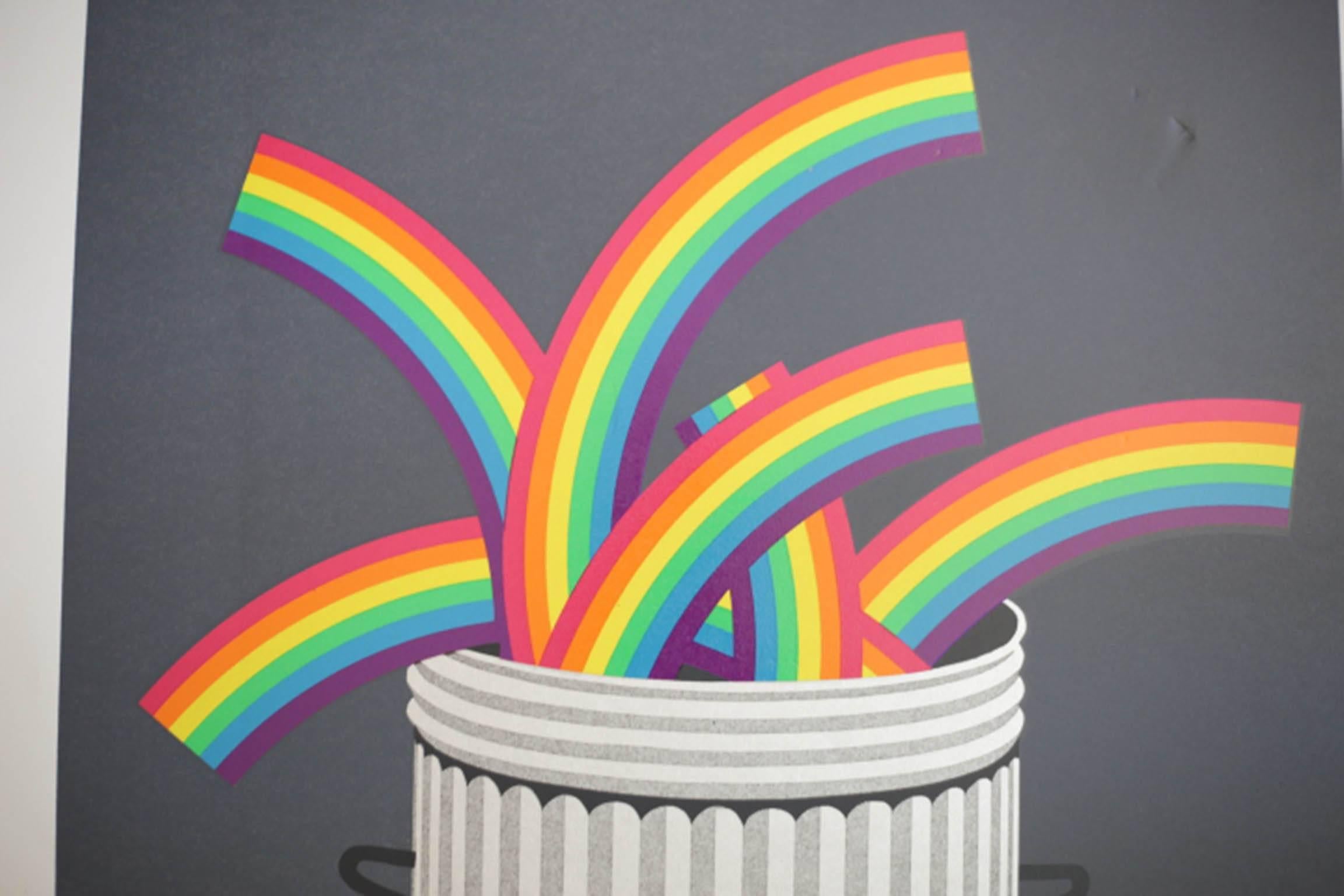 English Rubbish Rainbows Patrick Hughes, 1978