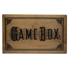 Turn of the Century Game Box 'Chess, Checkers, Asalto, Lotto and Dominos'