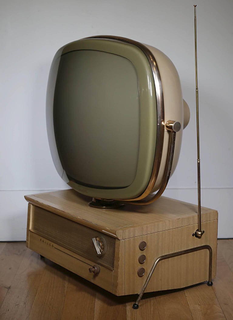 1958 Philco Swivel Top Television Rewired and Cable Ready For Sale at