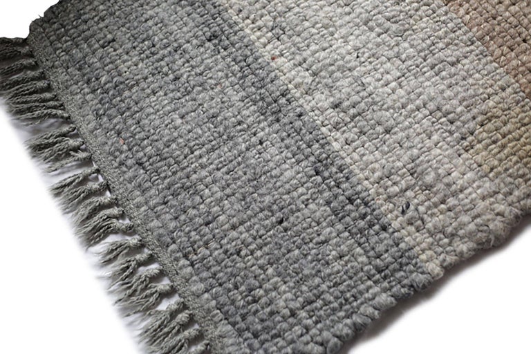 1970s Multi-Wool Salesmen Sample Throw Rug by Design Research at 1stDibs