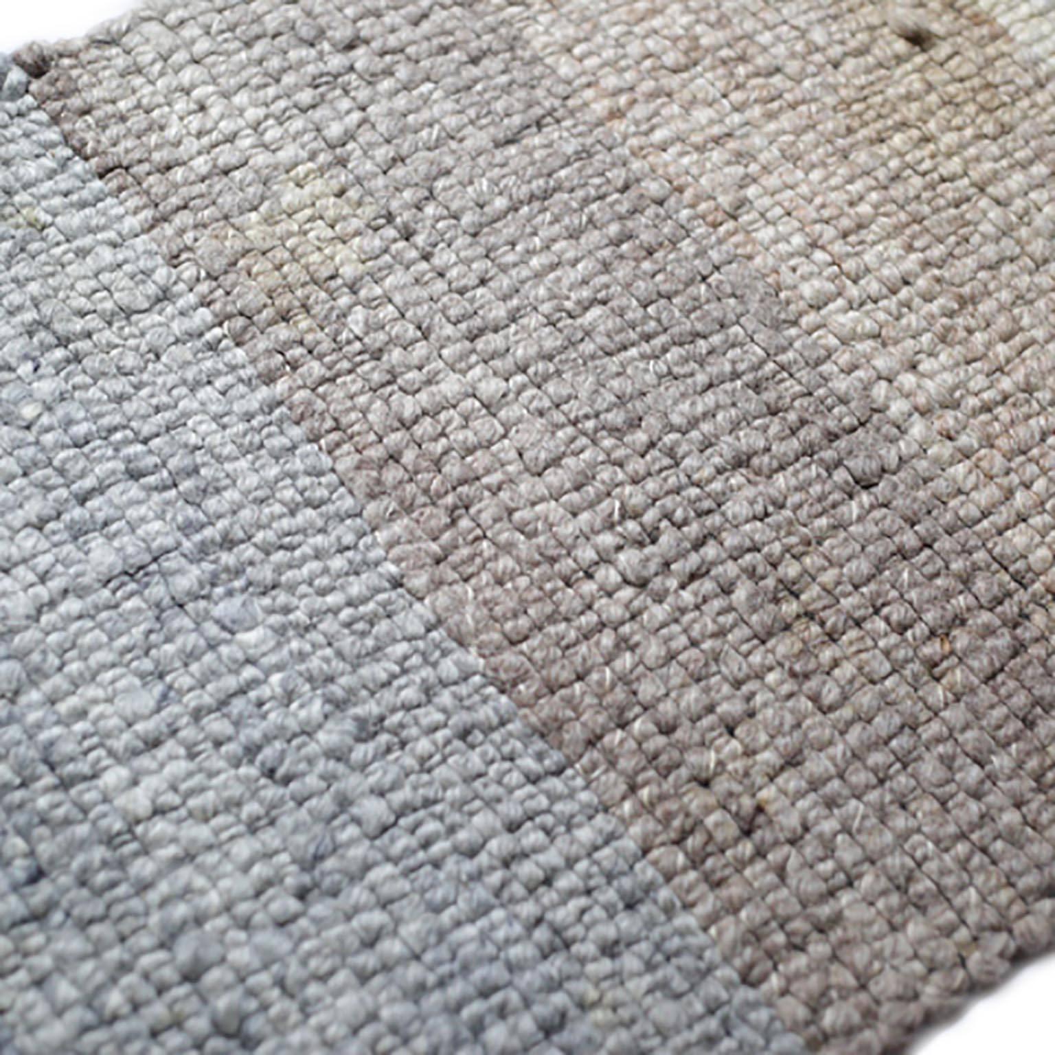 20th Century 1970s Multi-Wool Salesmen Sample Throw Rug by Design Research