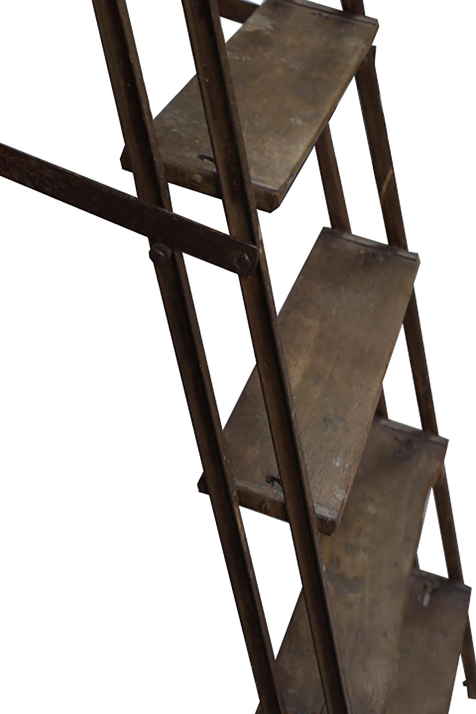 1930s Steel and Wood Ladder 2