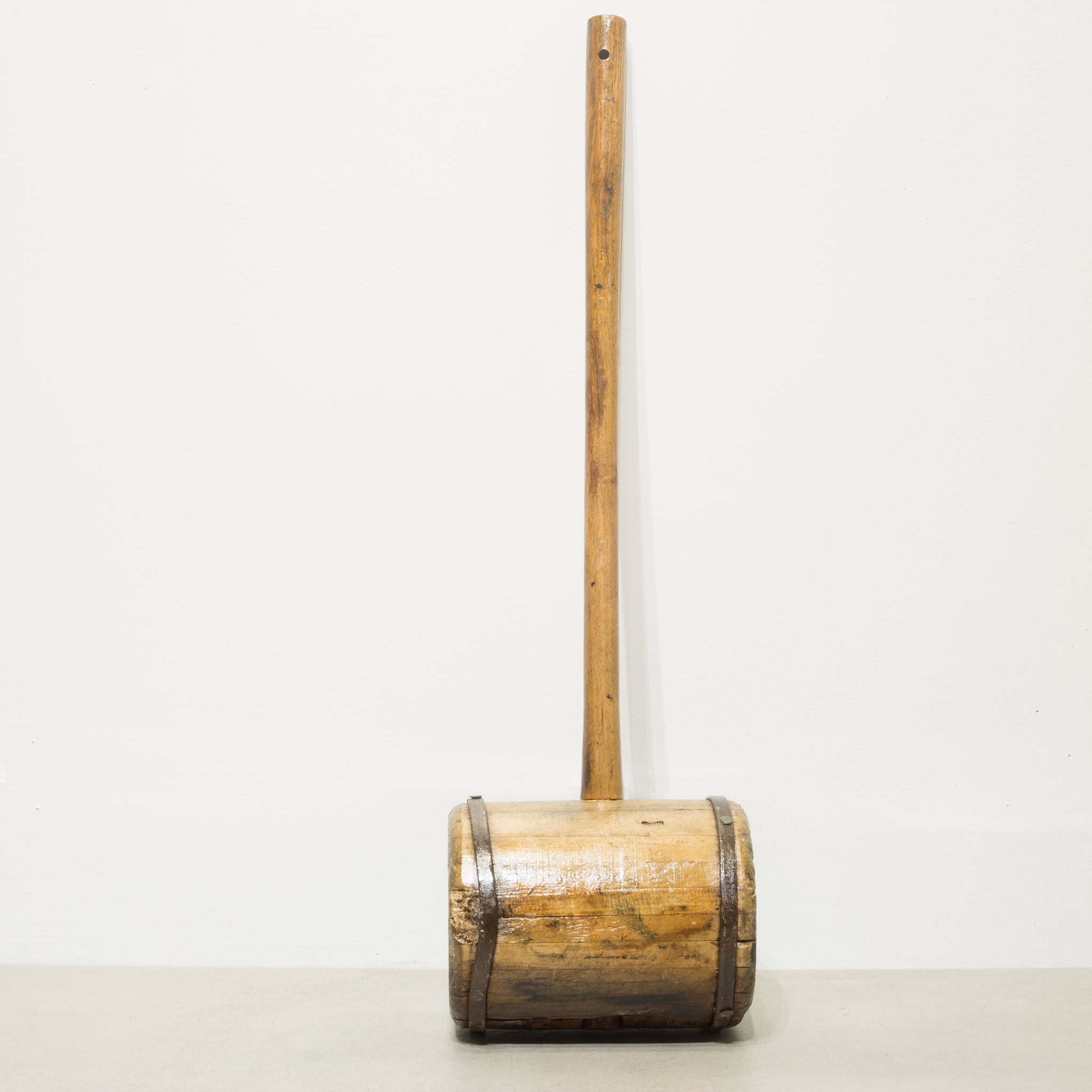 Circus Strongman Mallet, circa 1880 Early Carnival Strongman Hammer Mallet