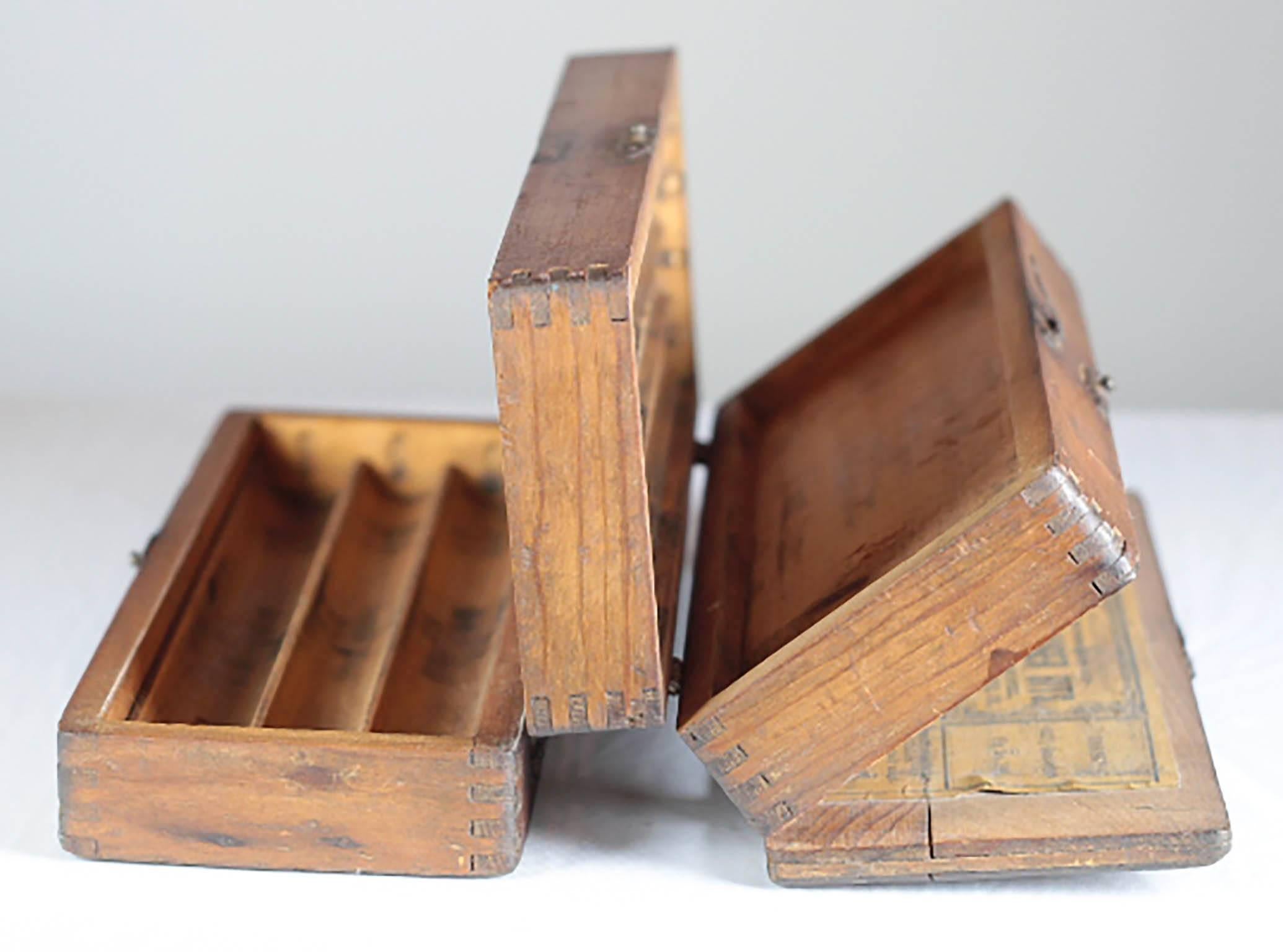 American Late 19th Century Wooden Box