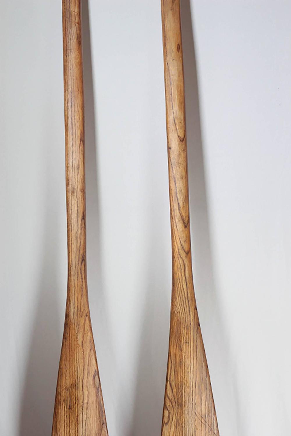 Pair of Vintage Hickory Canoe Paddles at 1stdibs