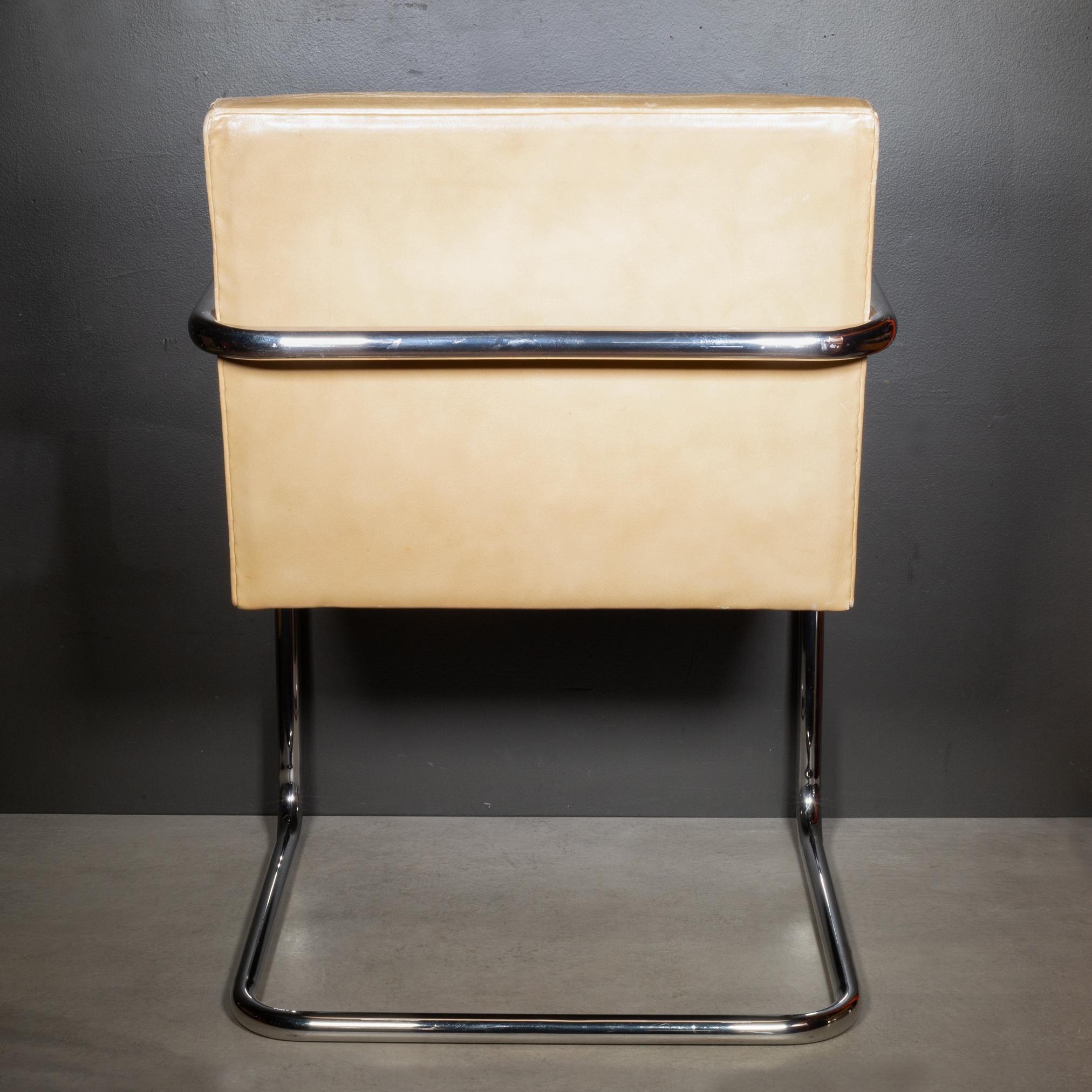 Vintage Mies van der Rohe for Knoll Leather Brno Dining Chairs, c.1986 For Sale 2