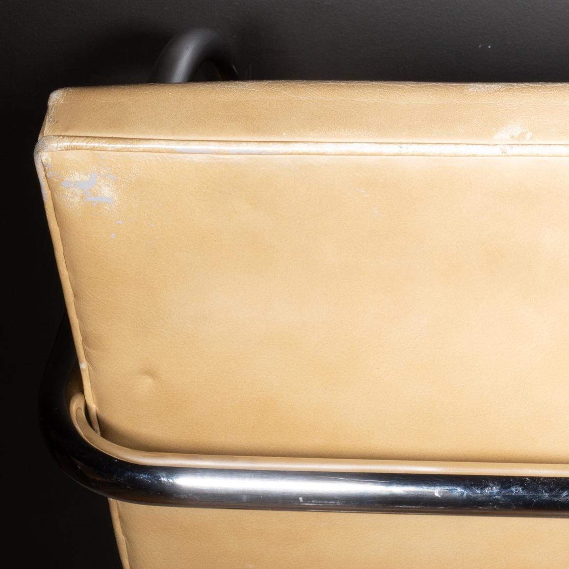 Vintage Mies van der Rohe for Knoll Leather Brno Dining Chairs, c.1986 For Sale 9