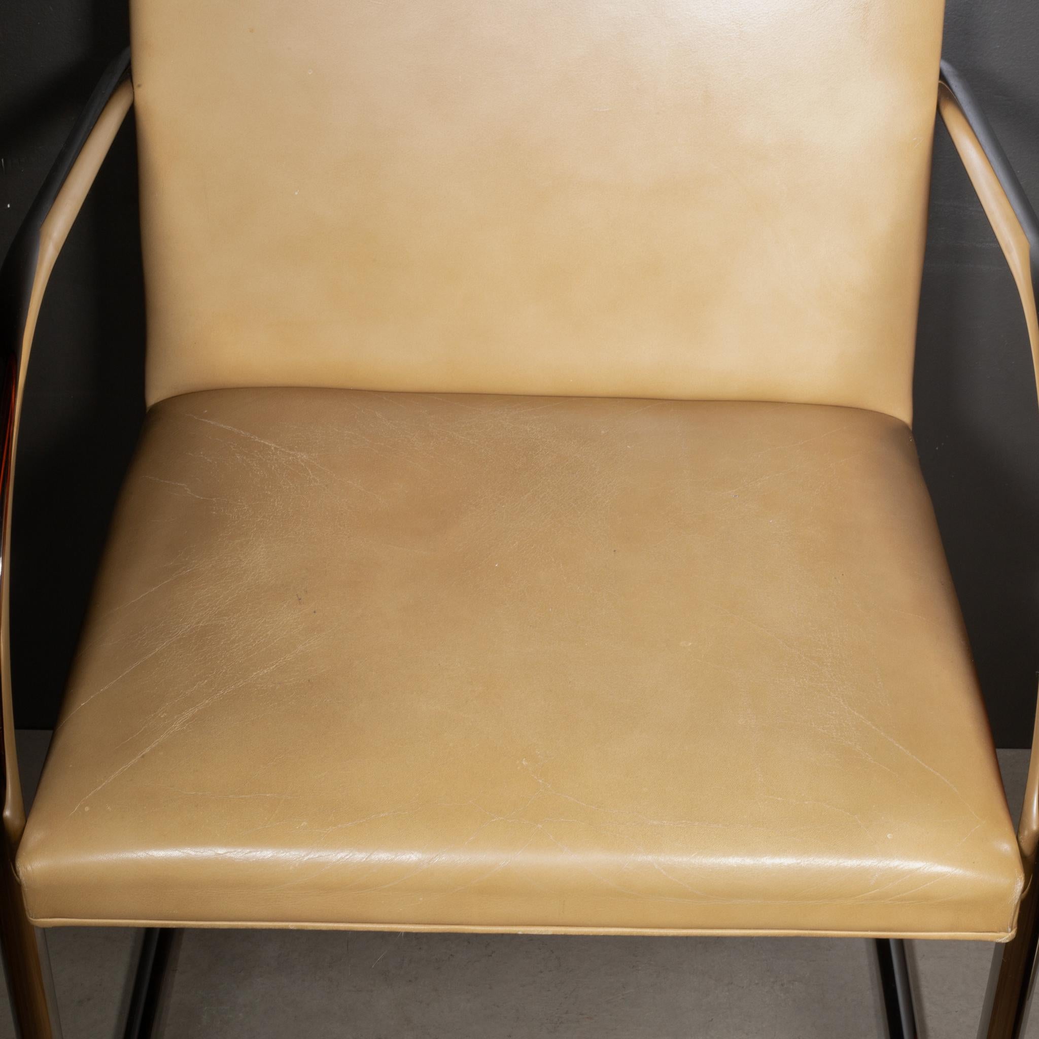 Vintage Mies van der Rohe for Knoll Leather Brno Dining Chairs, c.1986 For Sale 7