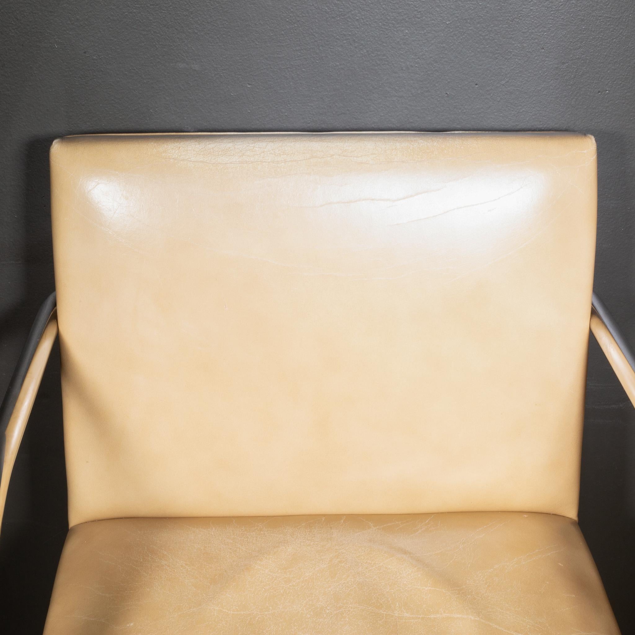 Vintage Mies van der Rohe for Knoll Leather Brno Dining Chairs, c.1986 For Sale 5