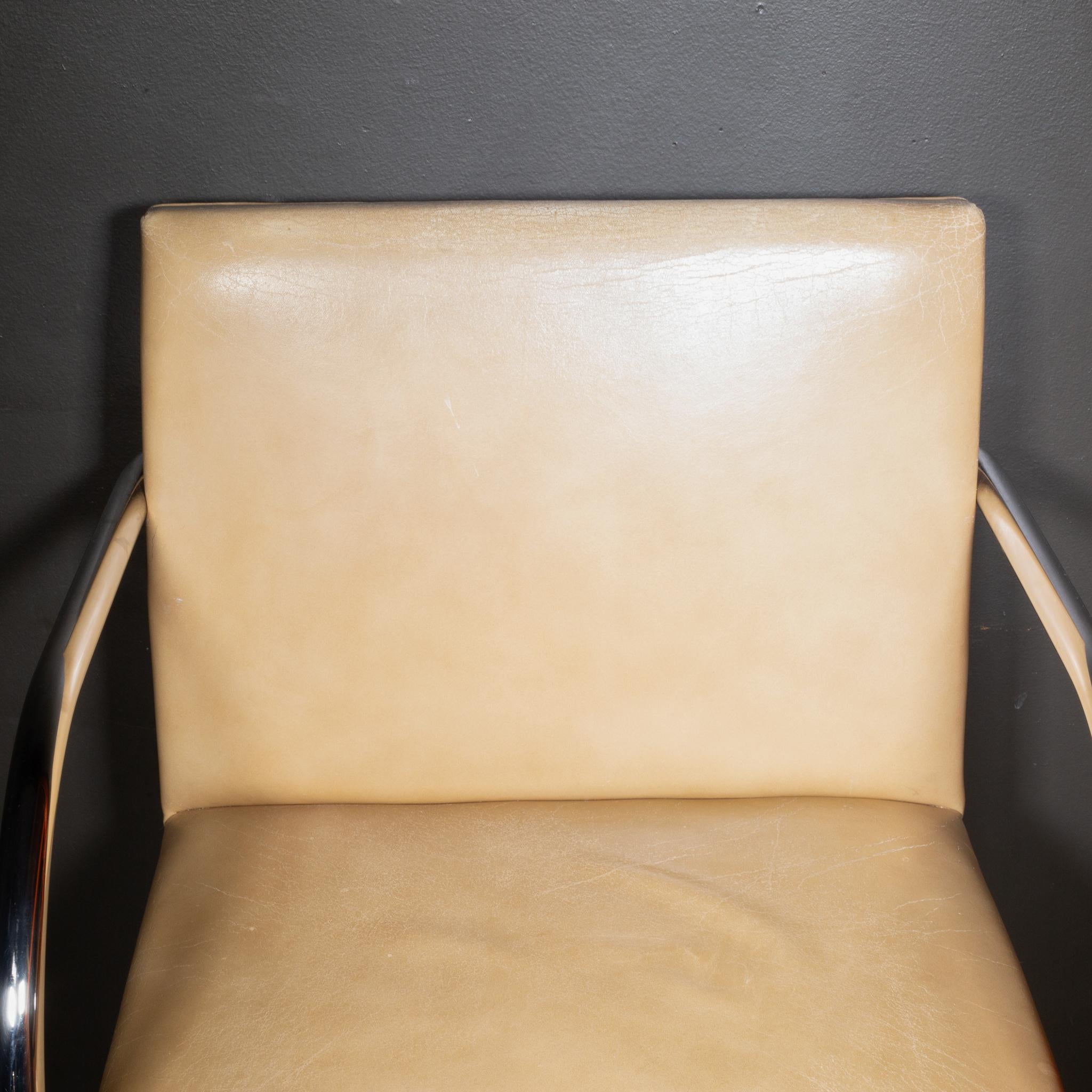 Vintage Mies van der Rohe for Knoll Leather Brno Dining Chairs, c.1986 For Sale 10