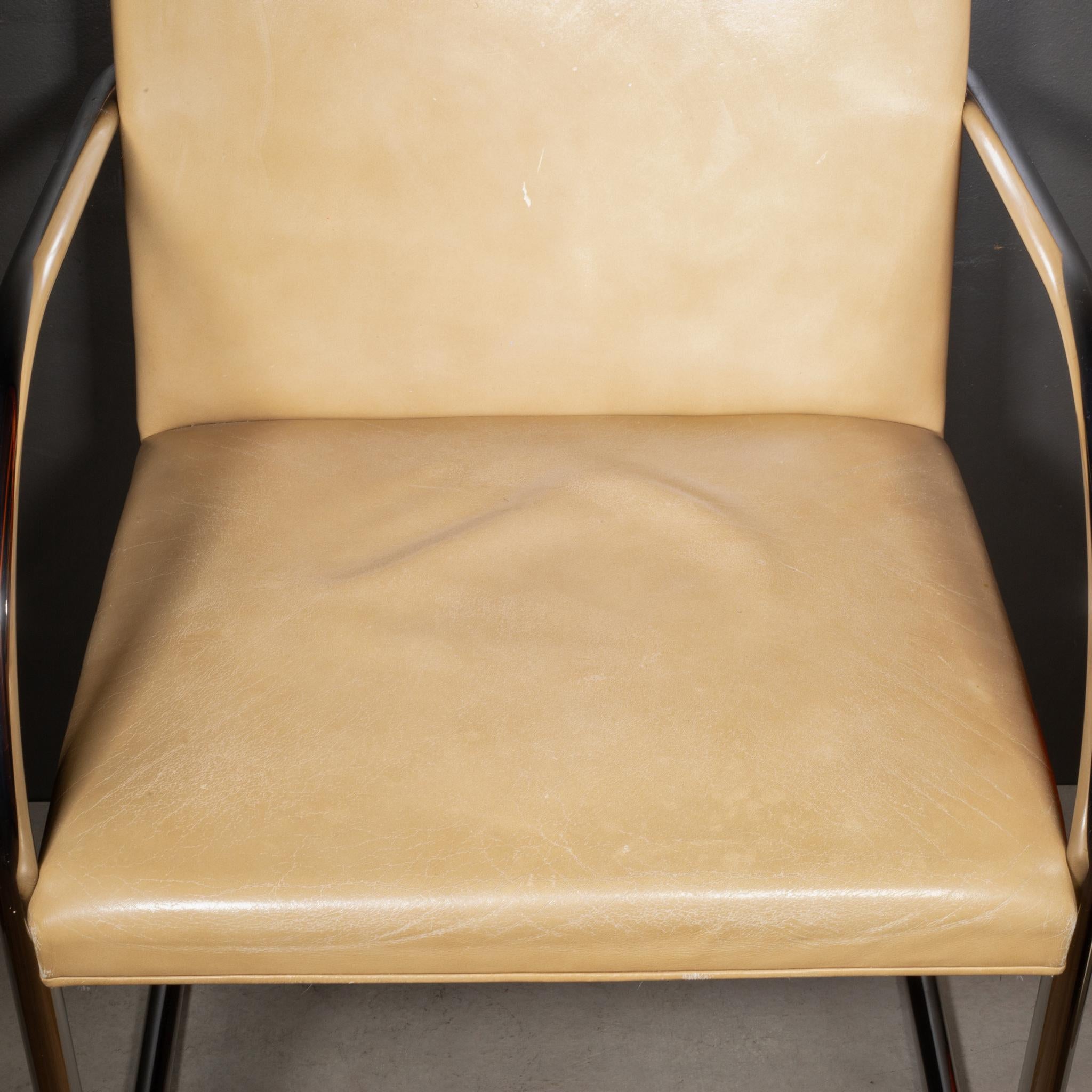 Vintage Mies van der Rohe for Knoll Leather Brno Dining Chairs, c.1986 For Sale 12