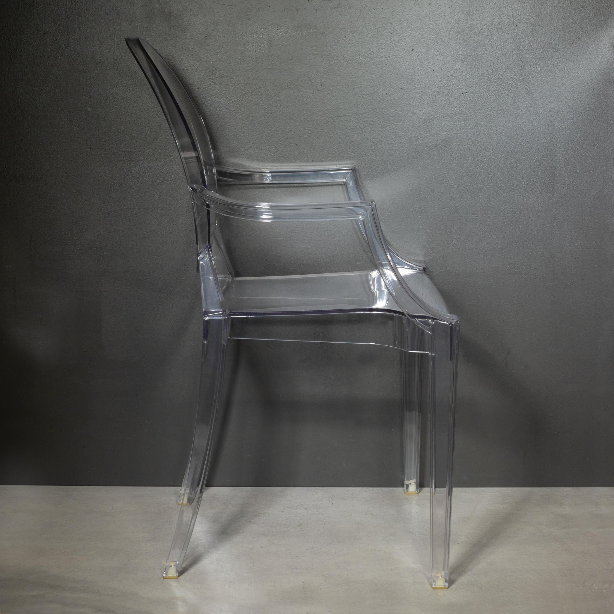 italien Chaises Louis Ghost de KARTEL en cristal en vente