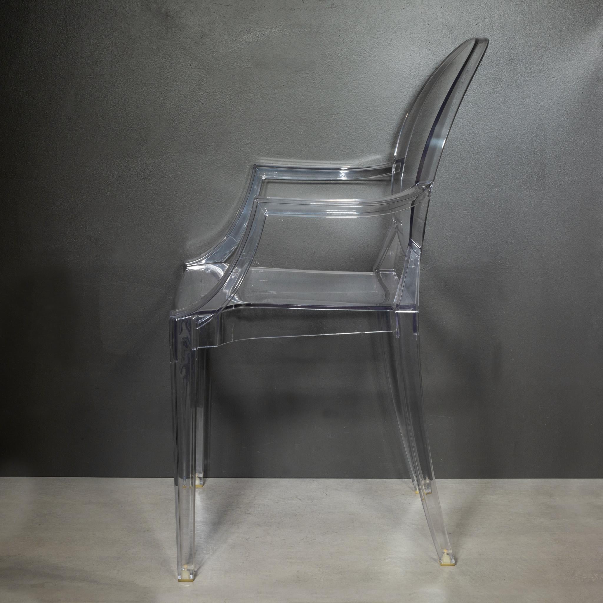 XXIe siècle et contemporain Chaises Louis Ghost de KARTEL en cristal en vente