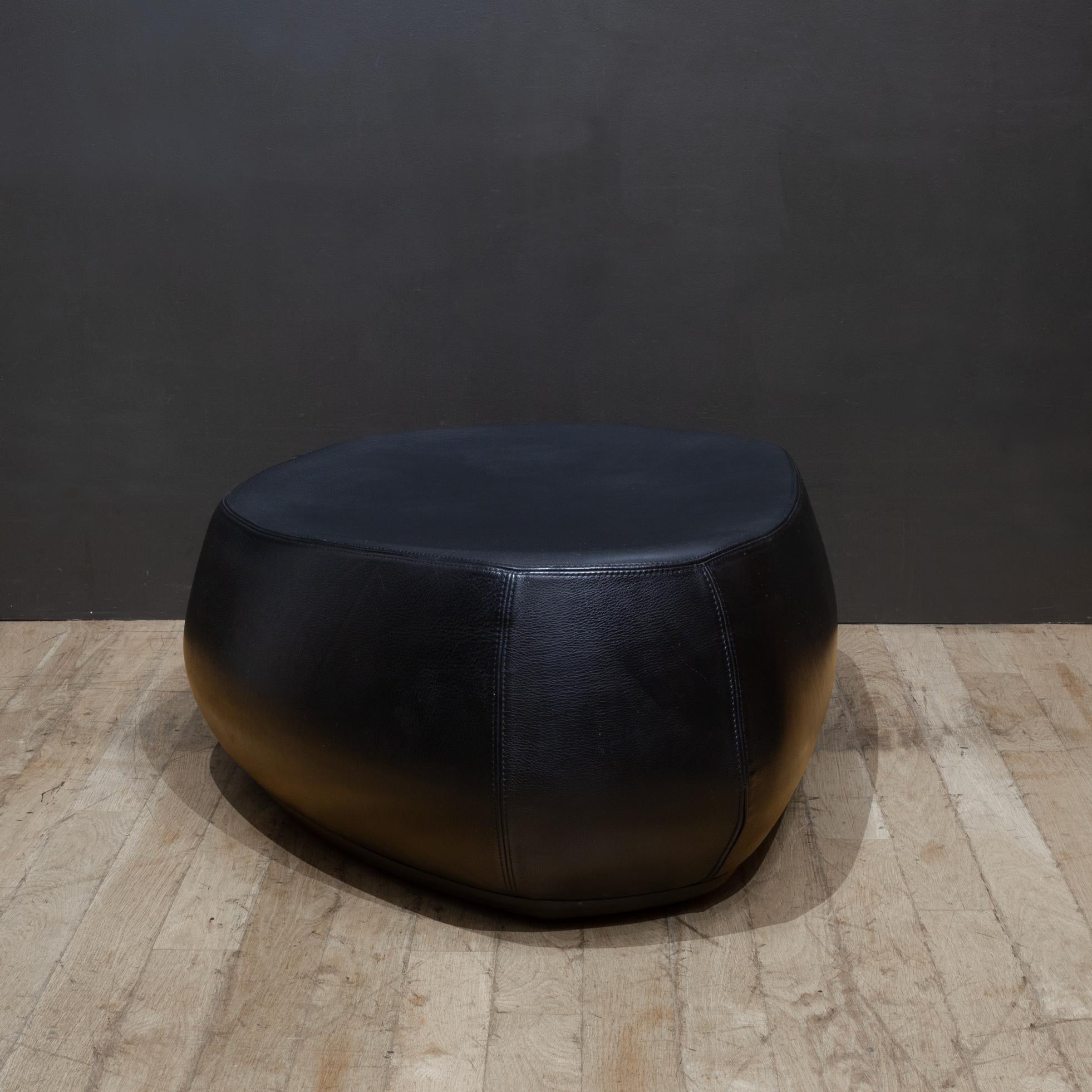 Modern Leather Moroso Fjord Ottoman For Sale