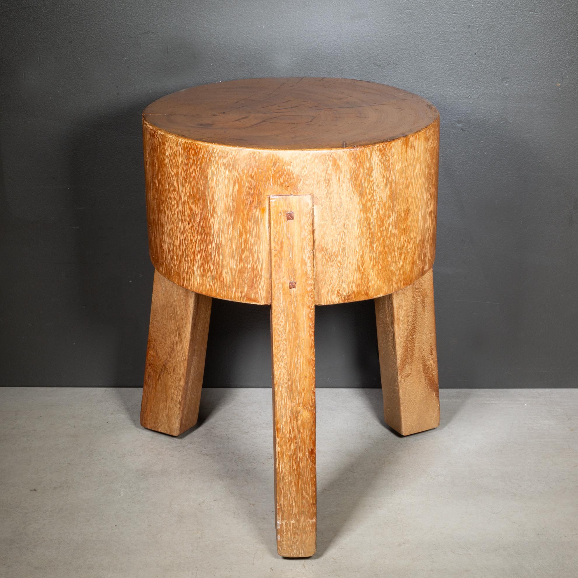 ABOUT

The stool's strength and simplicity highlight the beautiful Suar wood used to craft it. The stool is heavy and is not easily knocked over. The stool is very versatile and fits well as a nightstand table or in the living room as an extra seat