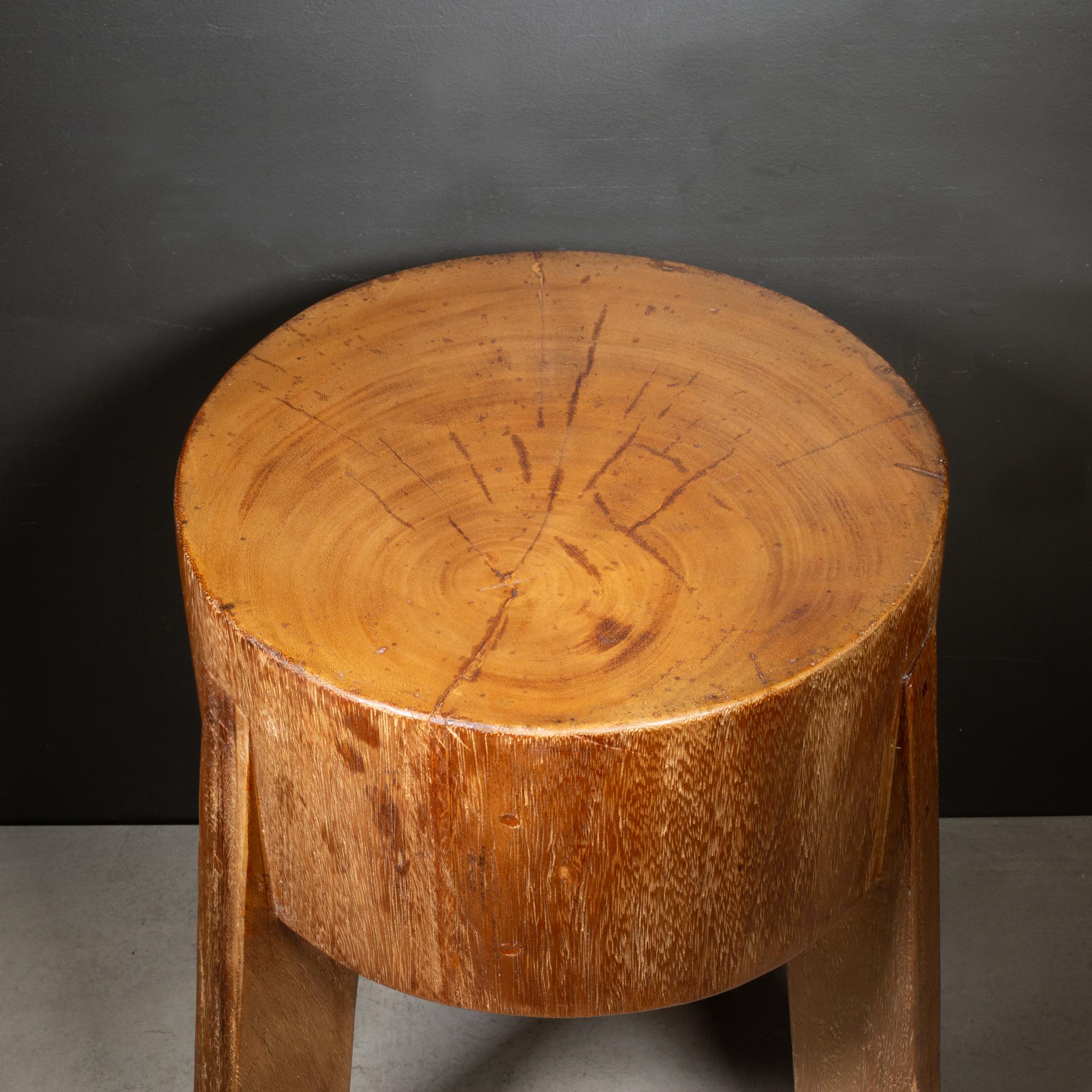 Contemporary Hand Crafted Wood Stools-7 Available For Sale
