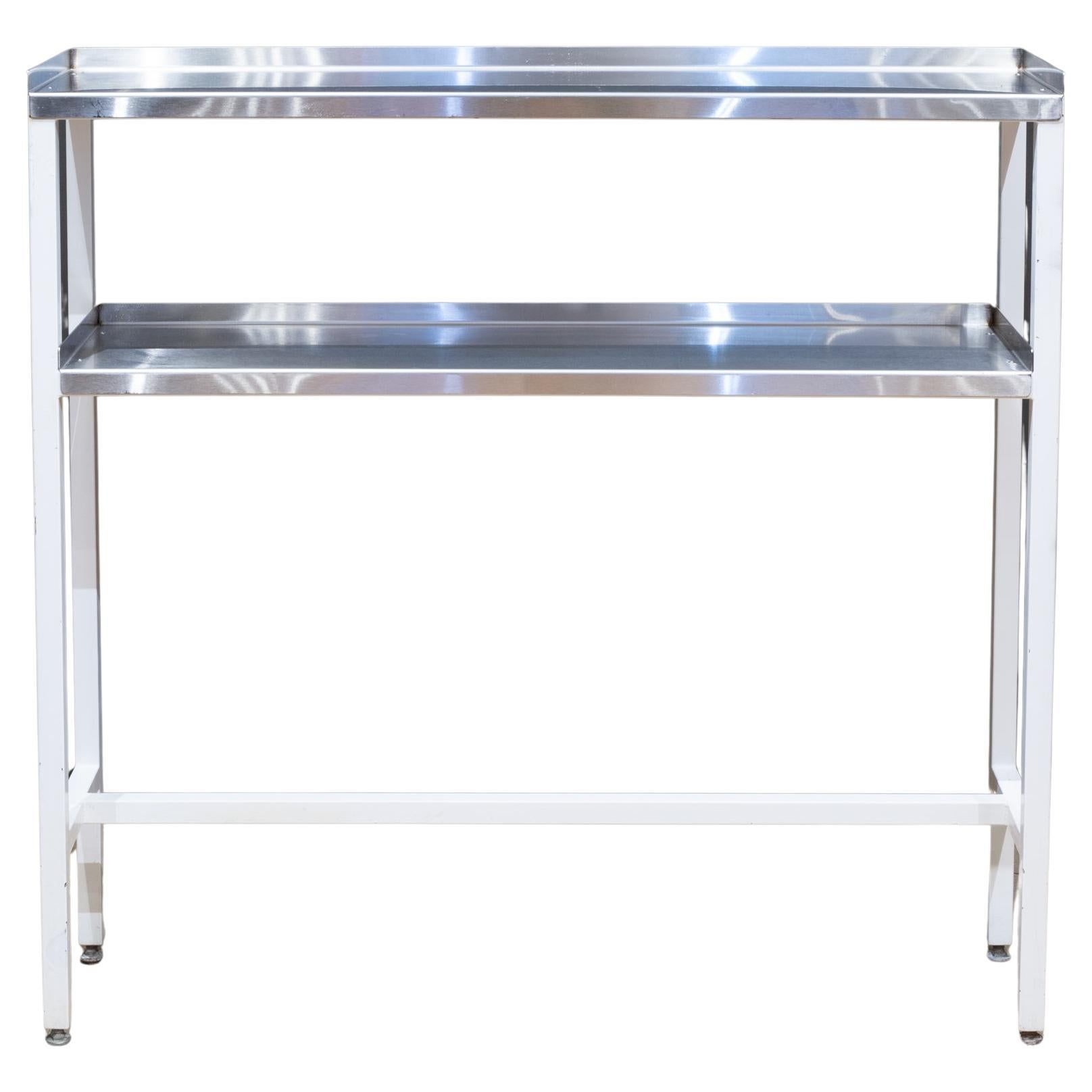 Table d'hôpital vintage en métal c.C.1950