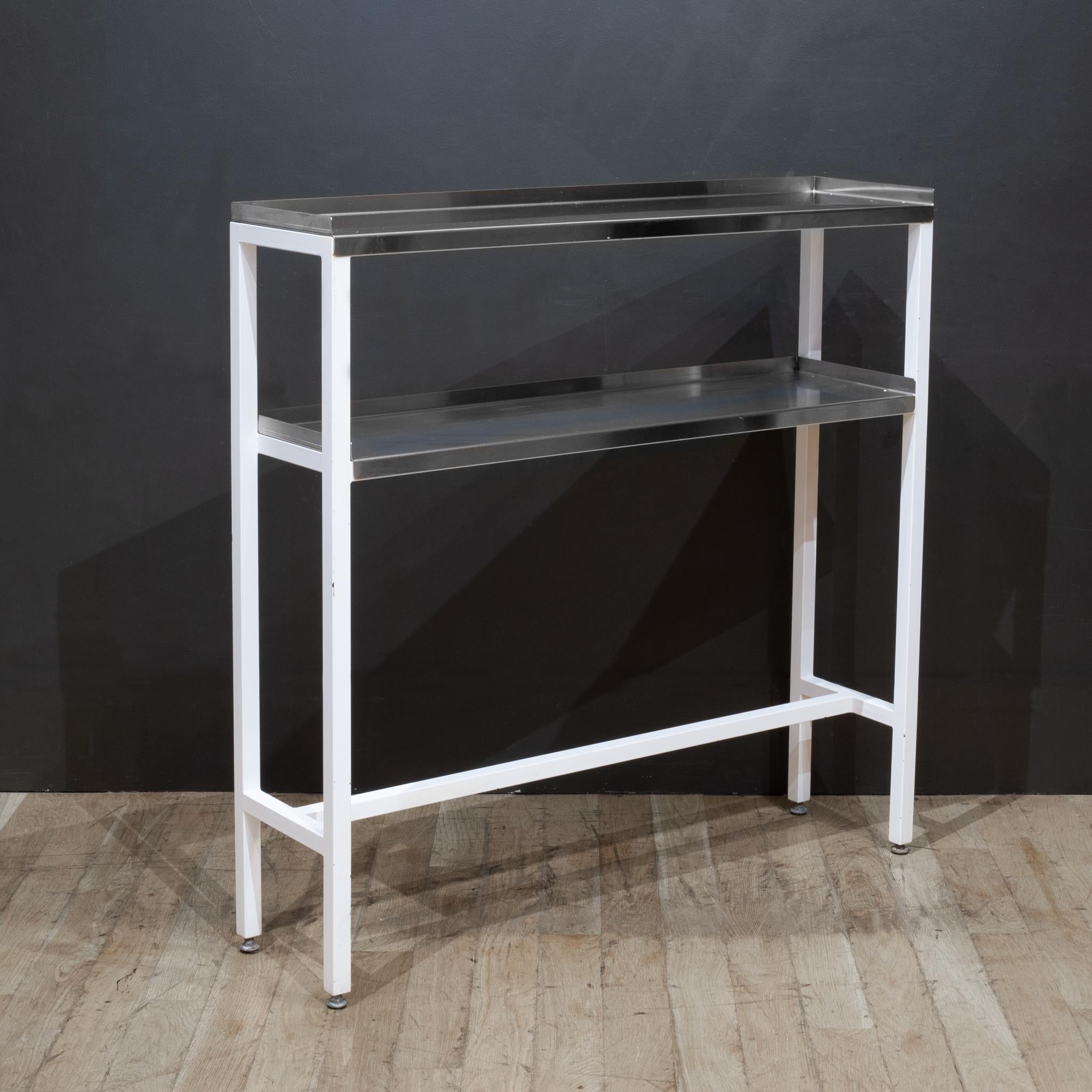Mid-Century Modern Vintage Metal Hospital Table c.1950 For Sale