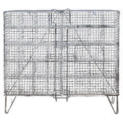 Antique French 40 Bottle Wine Cage c.1930-1940