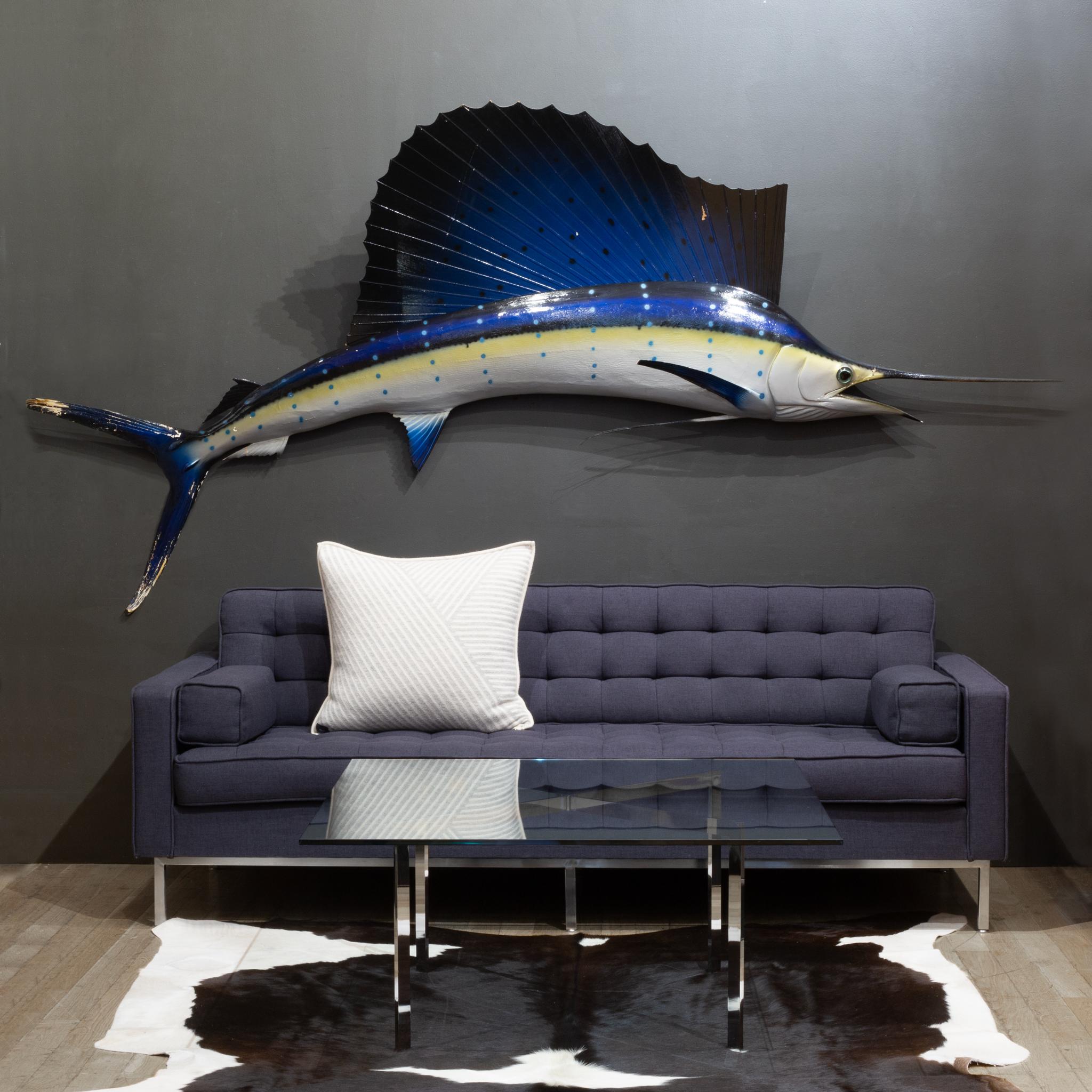 ABOUT

This sofa has blind-tufted seat and back cushions with a stainless steel base. It includes 2 square side cushions. 

    CREATOR Gus Modern. 
    DATE OF MANUFACTURE c.2023.
    MATERIALS AND TECHNIQUES Fabric, Stainless Steel.  
   