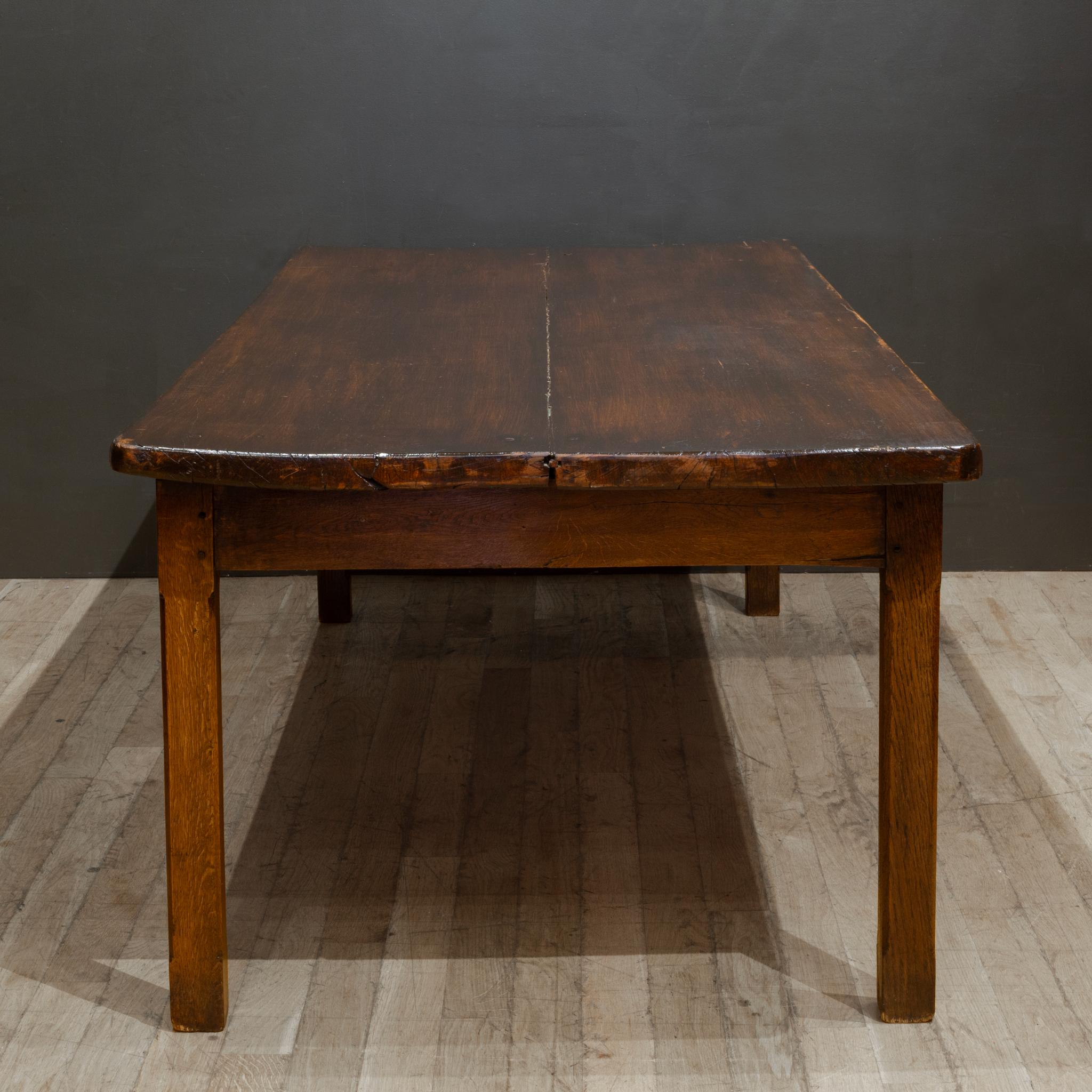 XIXe siècle Début du 19e siècle Table de ferme rustique C.1820-1850 en vente