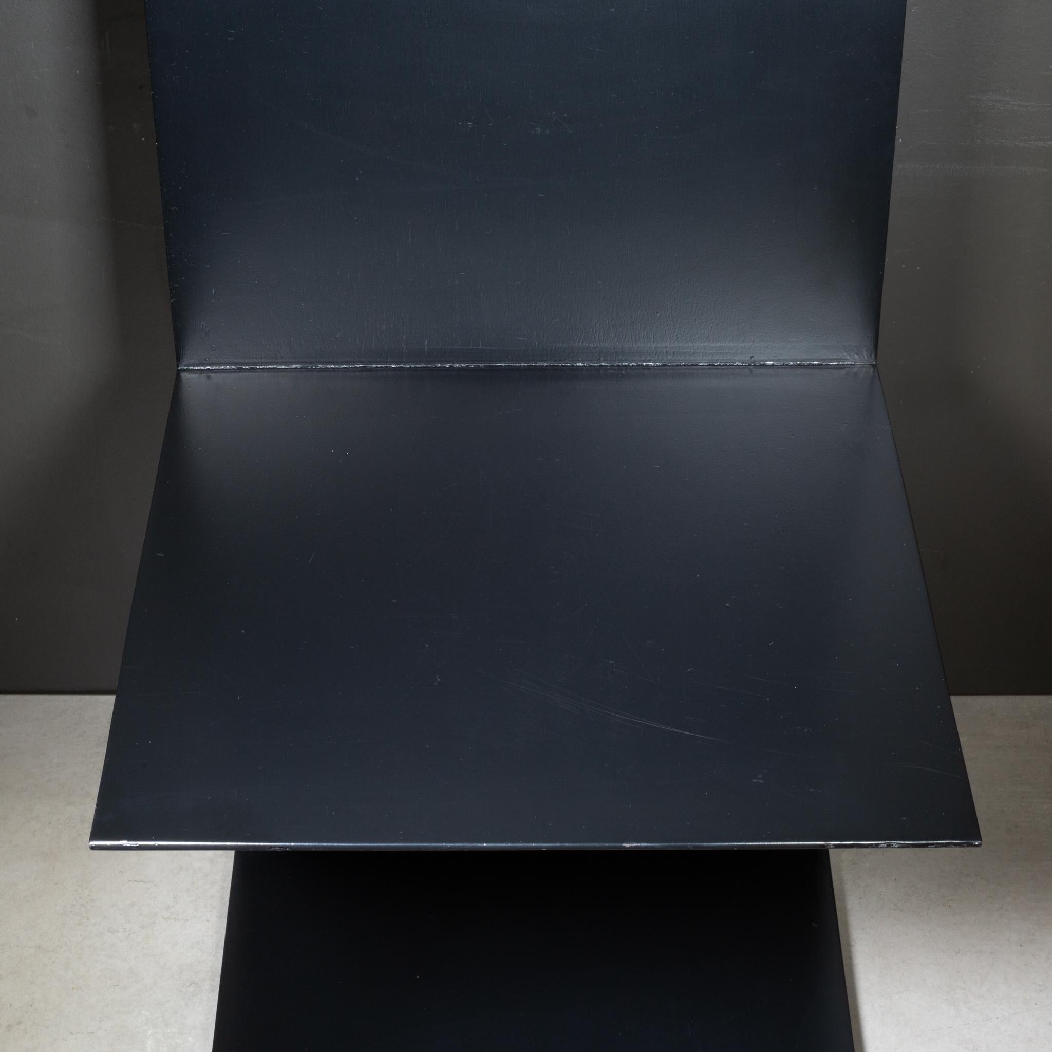 Wood Gerrit Thomas Rietveld Zig Zag Chair By Cassina c.1983 For Sale