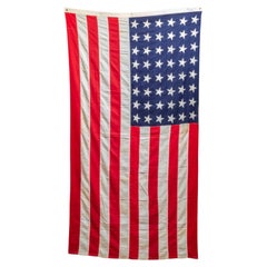 Large Hand Sewn American Flag with 48 Stars c.1940-1950