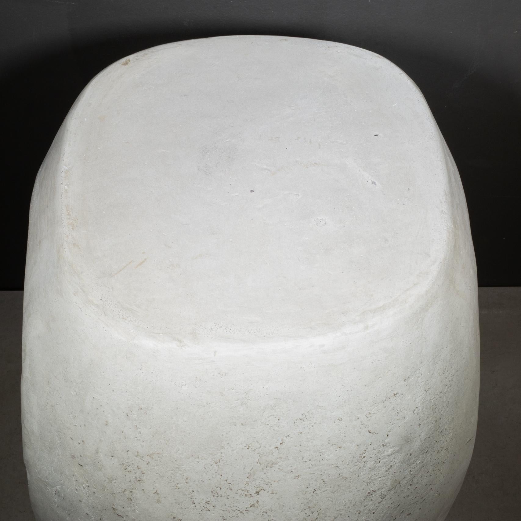 Cement Trou Side Table/Stool For Sale