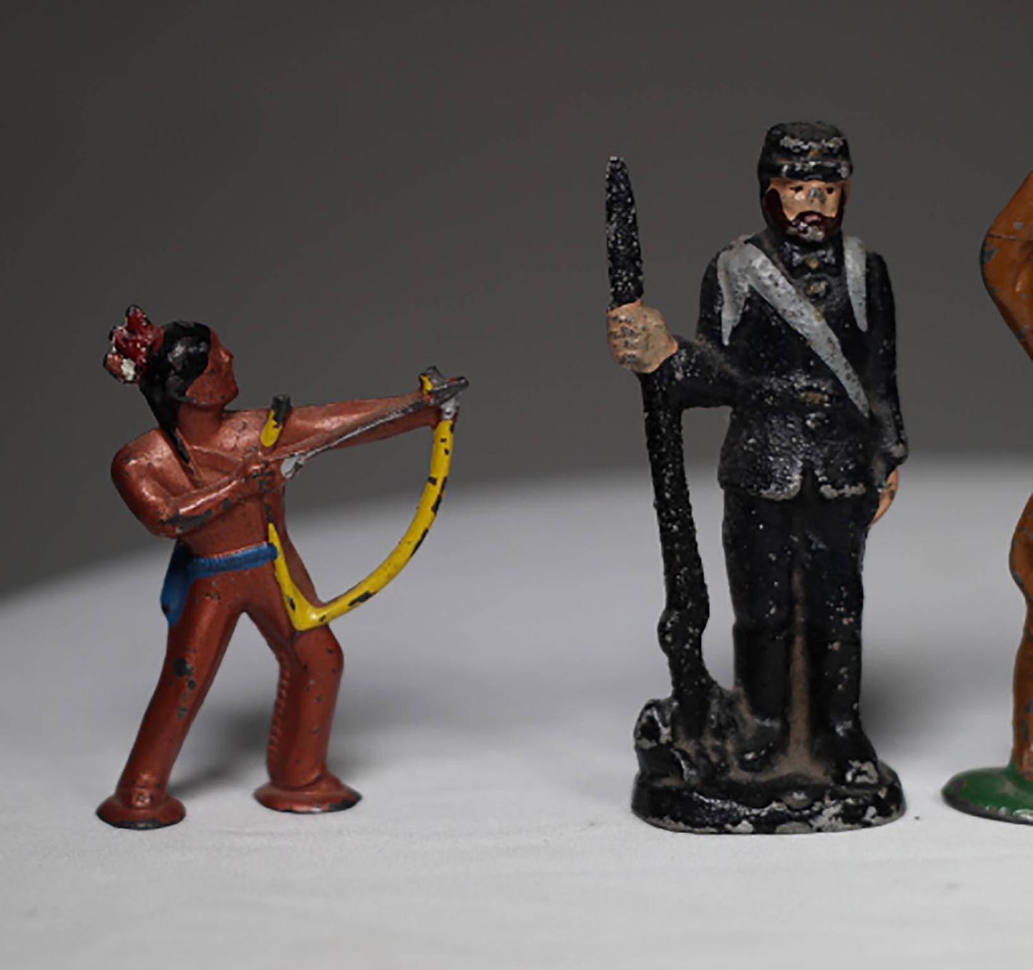 Set of Seven English Lead Figures For Sale at 1stdibs