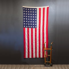 Large Philadelphia Q.M. Depot American Flag with 48 Stars c.1940-1950