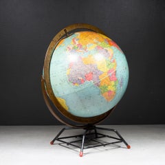 Vintage Mid-Century Replogle 12" World Globe on Atomic Wire Stand (c. 1954–1958)