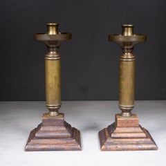 Early 20th c. Brass Candle Holders c.1940