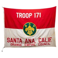 Vintage Boy Scouts Flag Troop, Santa Ana California c.1940