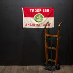 Bandiera d'epoca dei Boy Scouts, Anaheim, California, 1940 circa