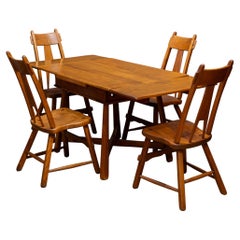 Antique Sikes "Colonist Craft" Solid Hardwood Dining Set c.1930